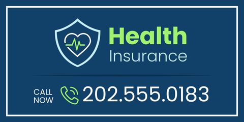 Health Insurance Business Sign Template